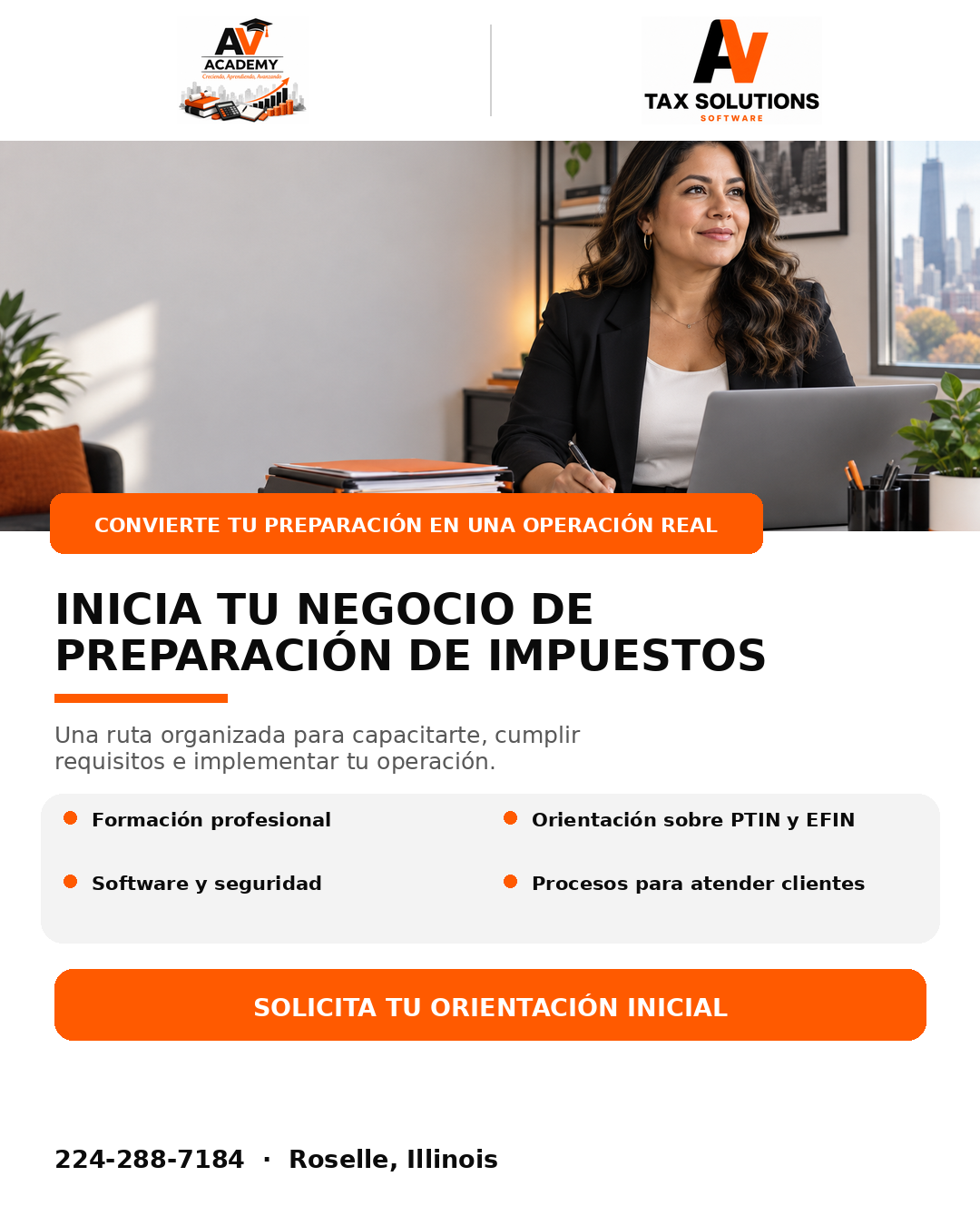 Inicia tu negocio de preparación de impuestos